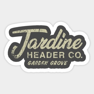 Jardine Header Co. 1958 Sticker